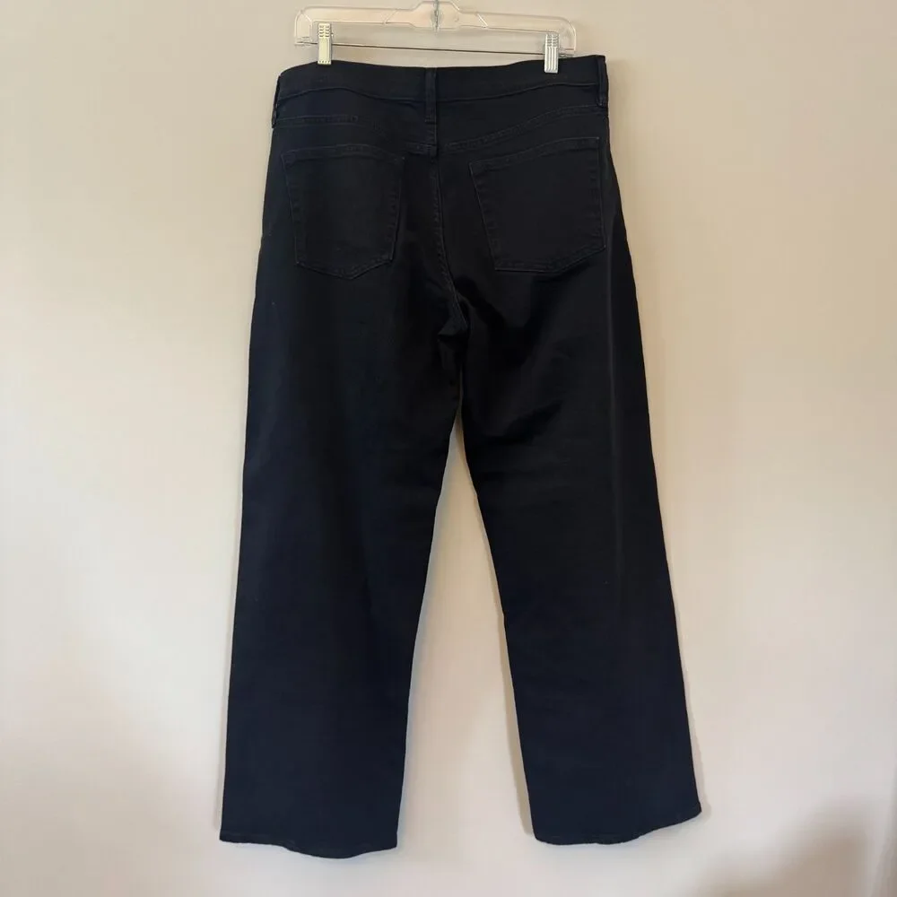 Gap 90s Loose Low Rise Black Wash Jeans Size 10 / 30 Regular